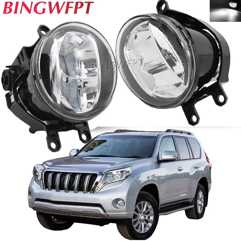 2PCS Leds Chips LED Fog Light Lamp H11 For Toyota Corolla Camry Prius RAV4 Land Cruiser Prado J150 2009- 2013 Fog Lamps Fog Ligh