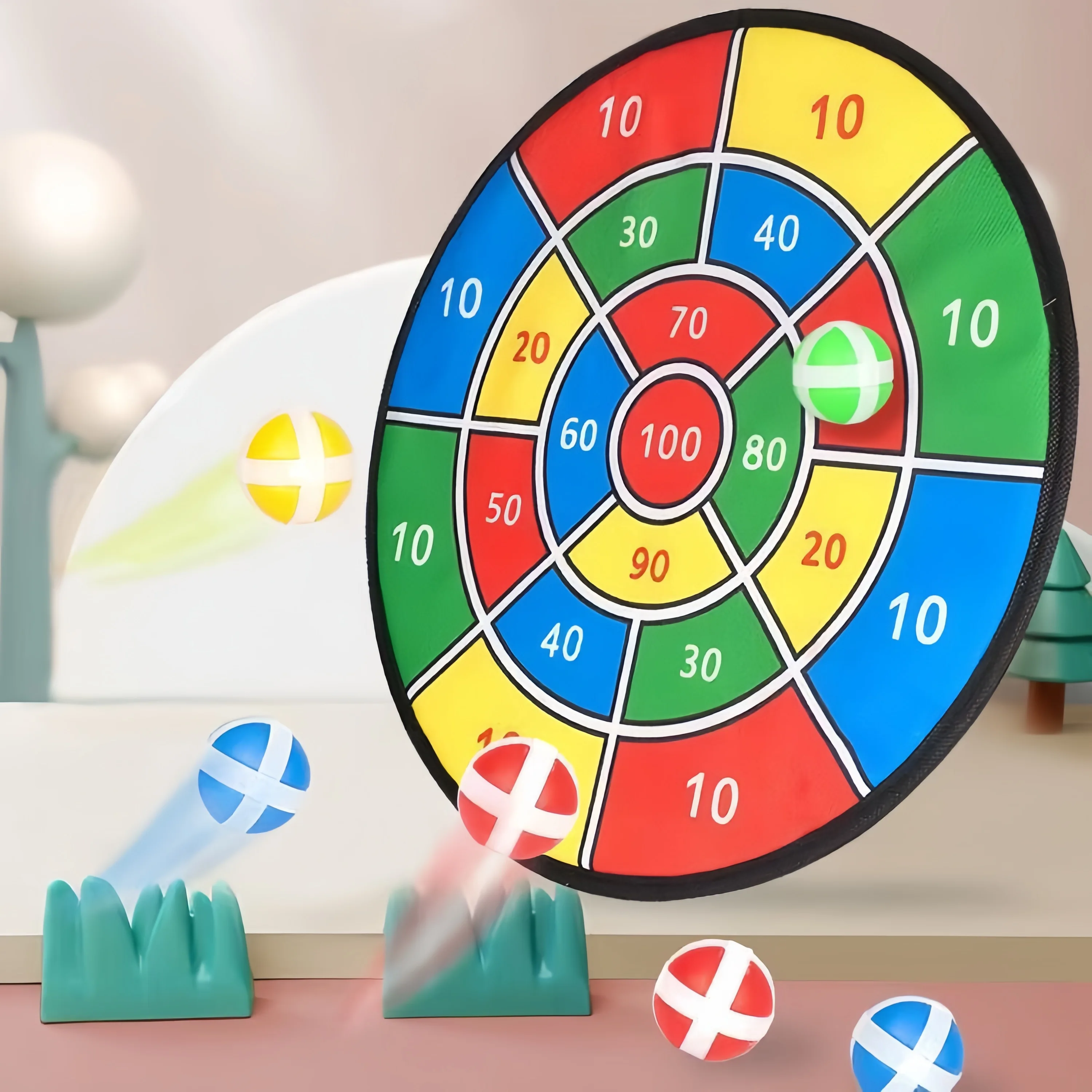 Groot hardbord kinder kleverige bal speelgoed oceaan digitaal fruit binnen/buiten ouder-kind interactie