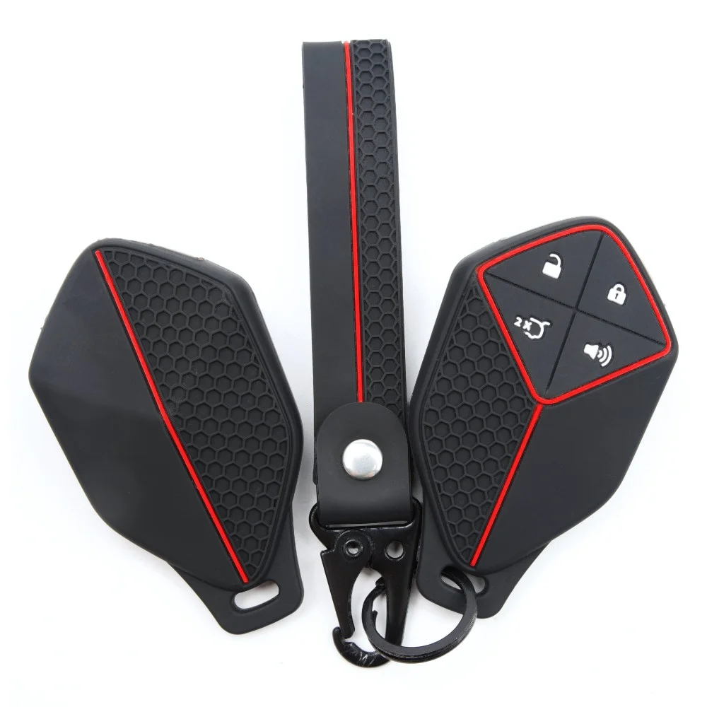 Soft Silicone Key Fob Case For Changan Deepal S7 S07 SL03 S05 G318 with swivel clip Scratch Resistant Easy Install