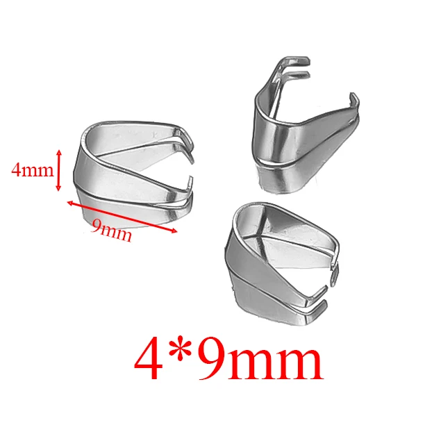 50Pcs  Stainless Steel Clip Clasps Charms Pendants Buckle Hooks Necklace Connectors Clasp Toggle for DIY Gift Jewelry Making