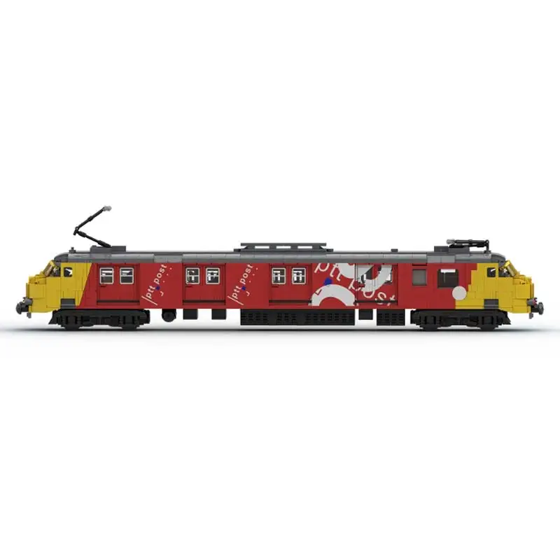 Hot Selling NS Motorpost Transport Vehicle Model City Train Carriage Building Blocks Bricks Creative Expert Toys Kids Xmas Gift