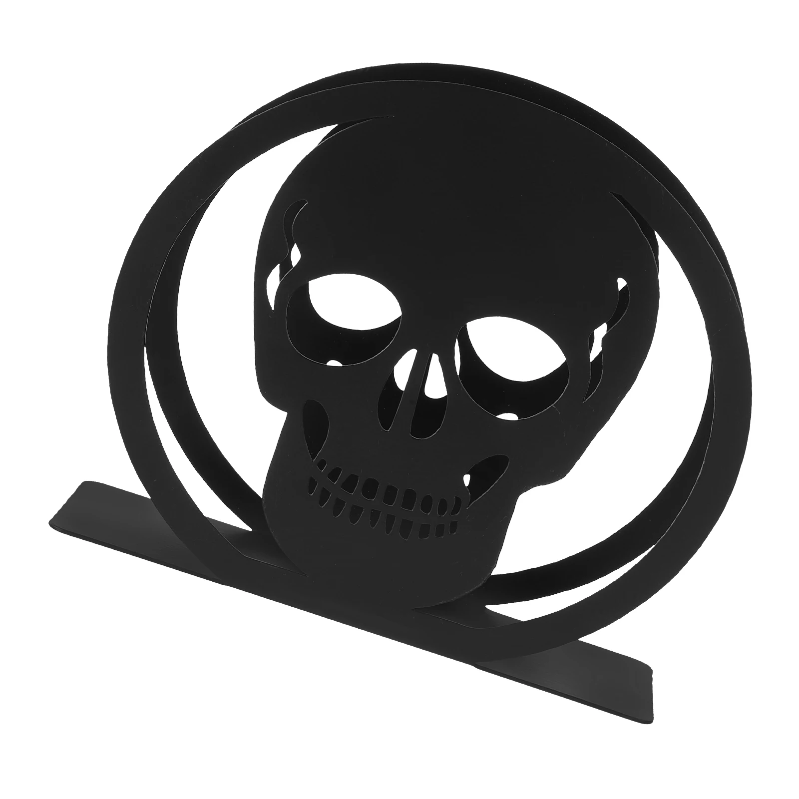 

Napkin Holder Black Metal Modern Stable Nonslip Feet Kitchen Decor Paper Holiday Gathering Thanksgiving Halloween Vertical