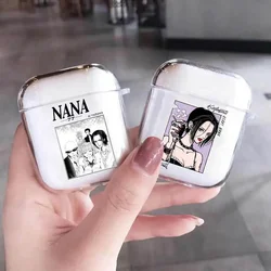 Japan Cartoon Anime Nana Osaki Earphone Case For Apple AirPods 4 3rd 2 Pro 3 2 Transparent Cover For Airpod 1 3 Protective Shell