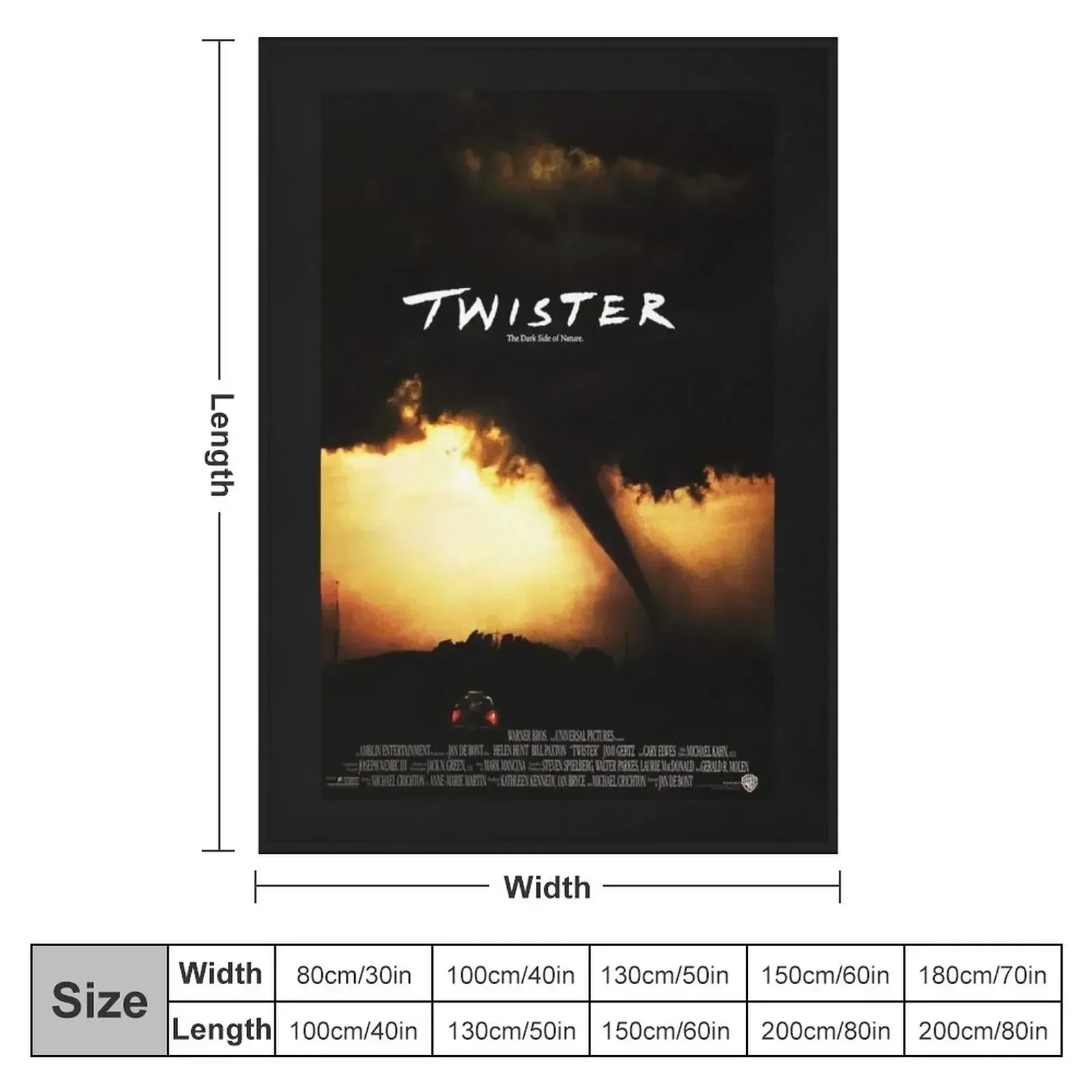 Twister Poster Throw Blanket couch cozy soft plush fuzzy picnic outdoor blanket