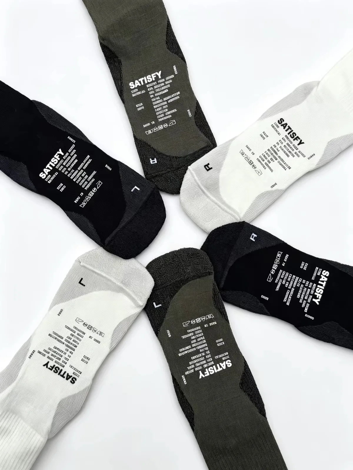 Satisfy Running Sports Elastic Breathable Running Sweating Comfortable Single Wear Medium Tube Sports Socks