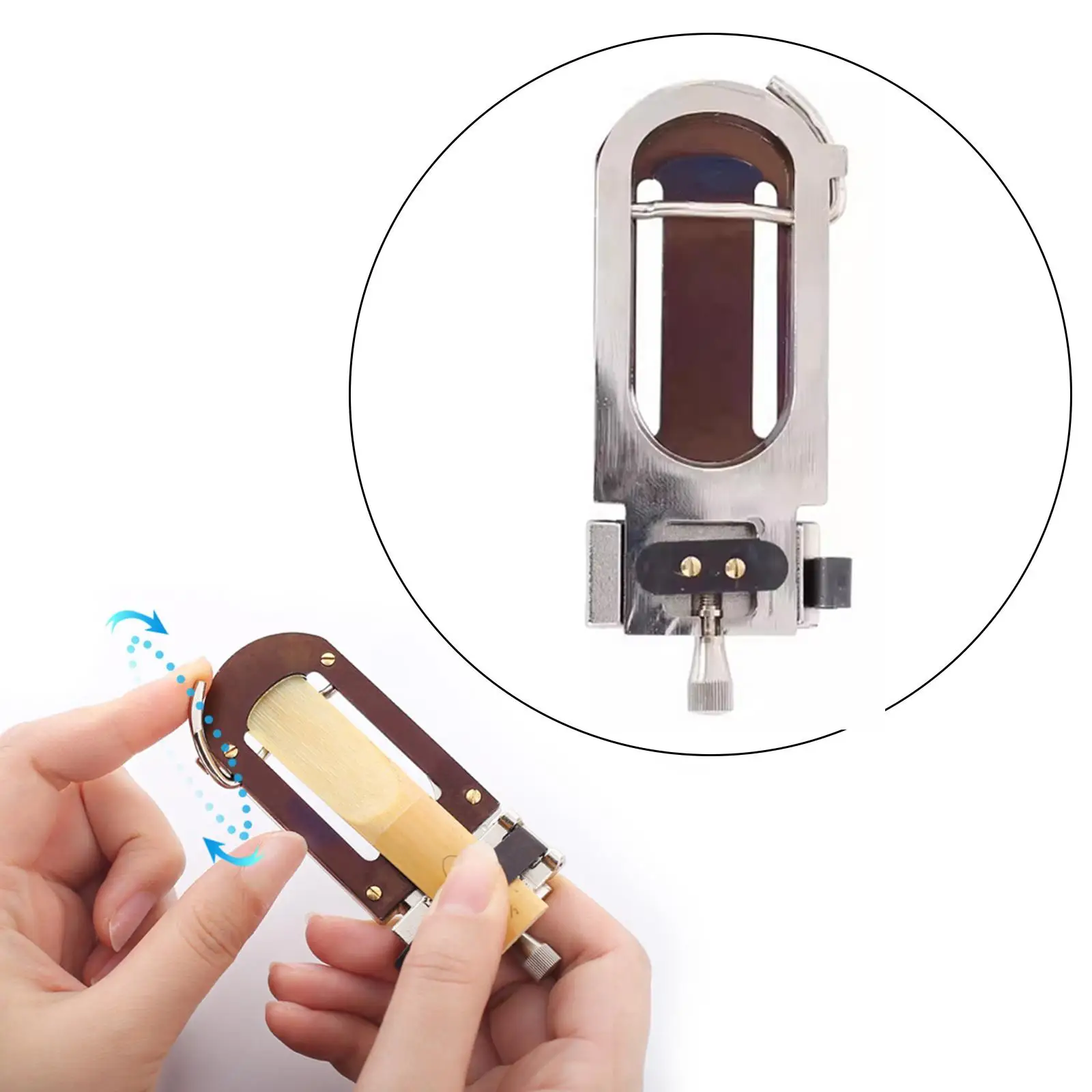 Soprano Alto Tenor Sax Reed Cutter Exact Sturdy Clarinet Reed Trimmer for Performance Home Stage Replacement Fitments Exercise