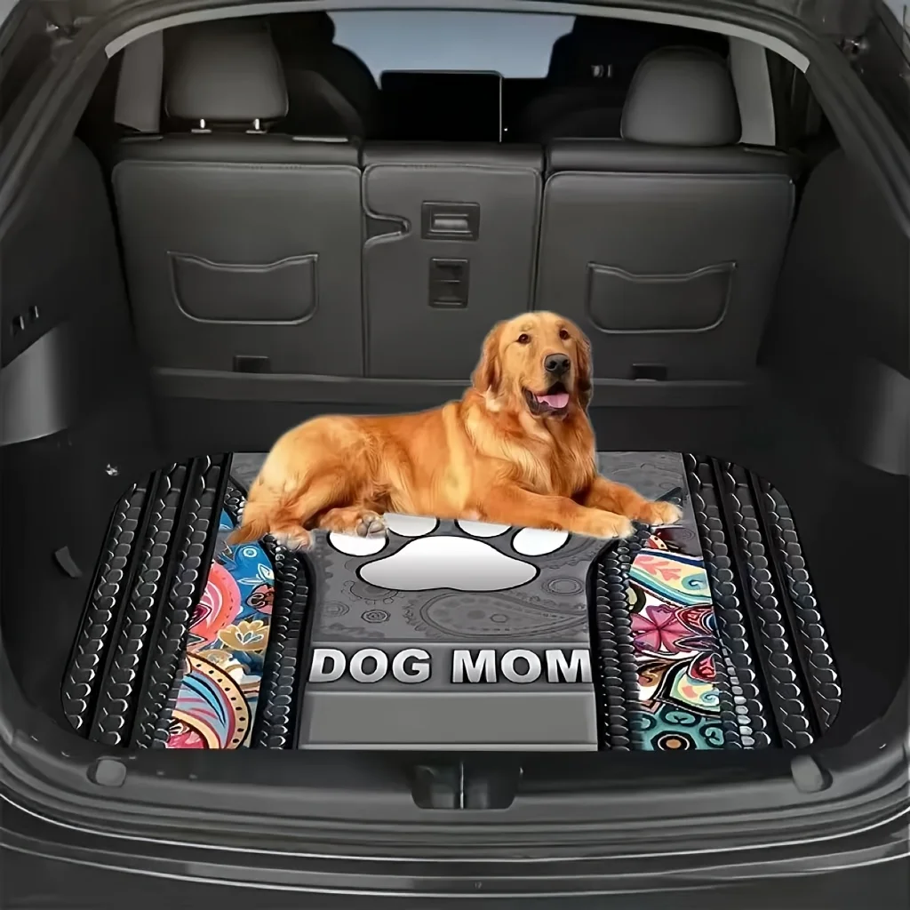 This Elegant Car Trunk Mat, Designed In A Luxurious Heart-Shaped Paw Print, Snugly Fits Your Trunk, Providing Effective Against