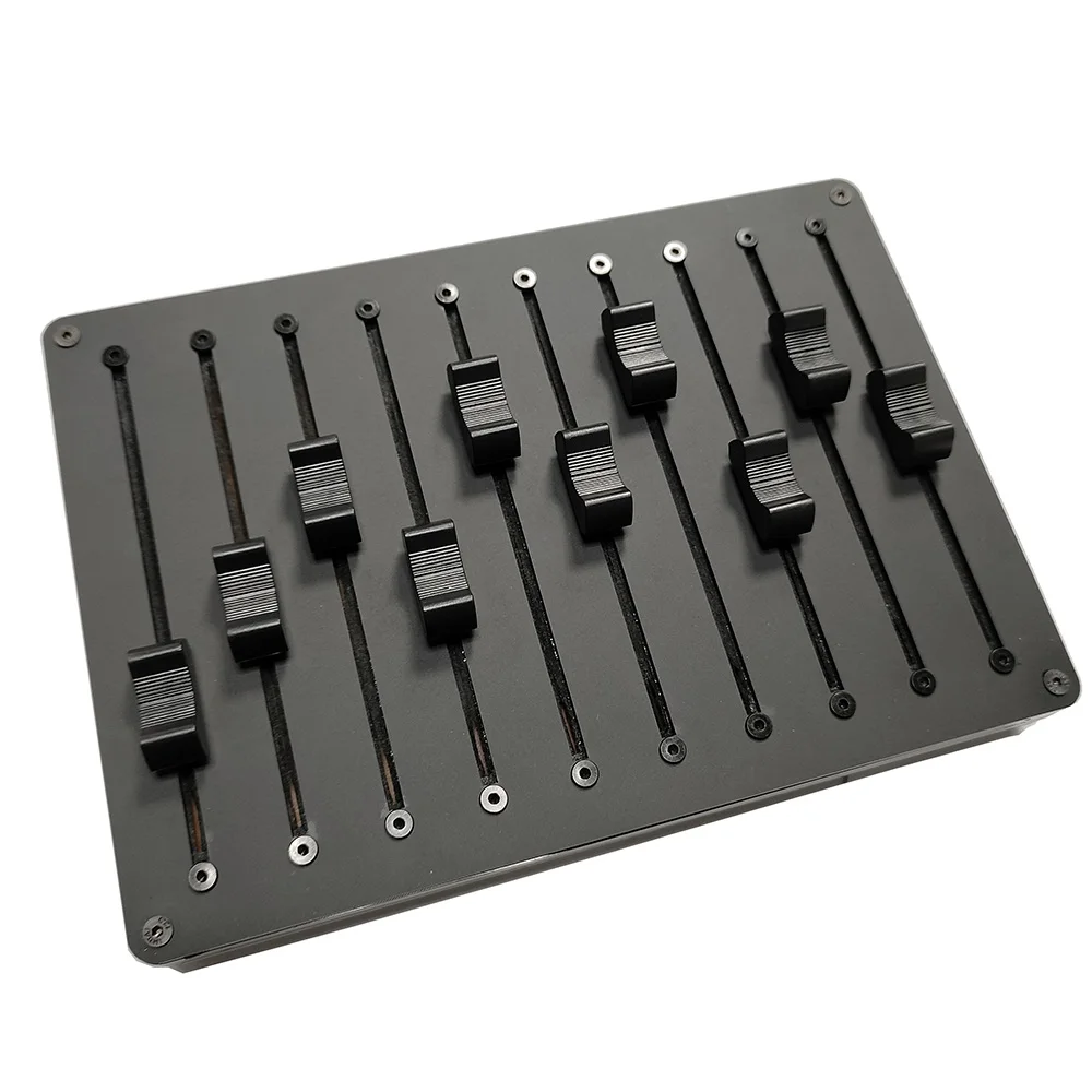 

10 channel fader with customizable CC information USB interface music host software MIDI controller