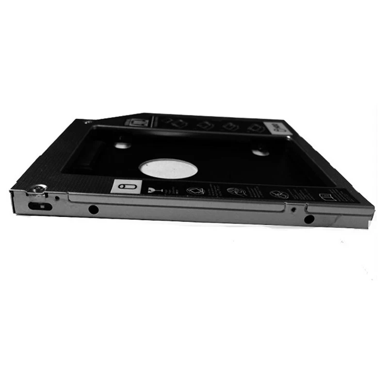 Plastic 2nd HDD Caddy 9.0mm 9.5mm 12.7mm SATA 3.0 Optibay Hard Disk Drive Box Enclosure DVD Adapter Case 2.5 SSD For Laptop