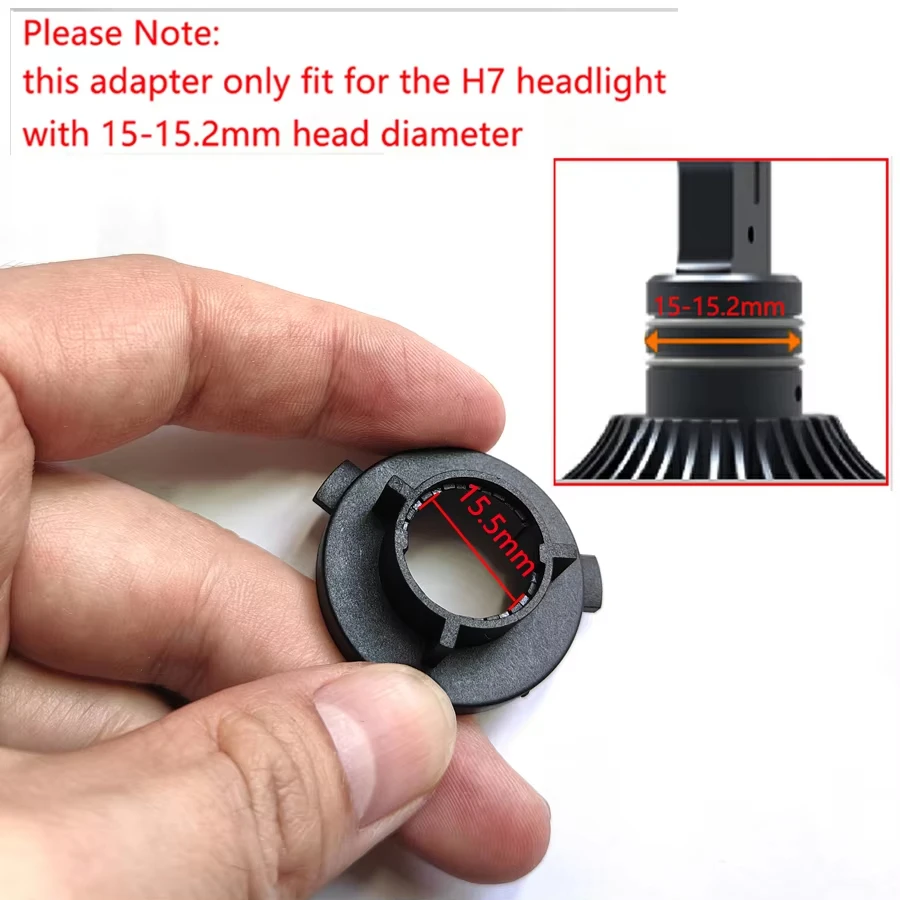 10pcs ABS H7 LED Adapter Holder For KIA K3 K4 K5 Sorento Hyundai New SantaFe Sonata 9 Coupe Tucson Headlights Base