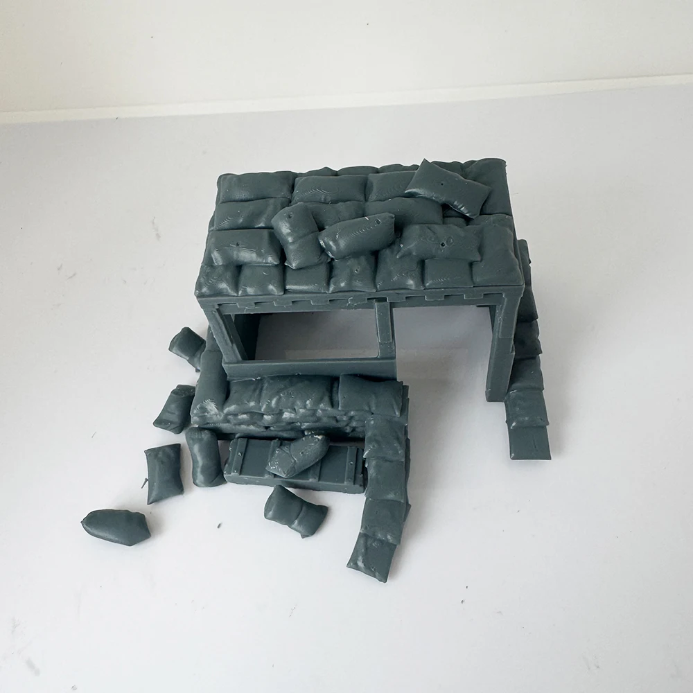 Scenic Terrain Military Bunker Model Sandbags Buildings Crates LYTS104 1/220 1/48 1/64 1/72 1/87 1/144 1/160 Z Scale Miniature