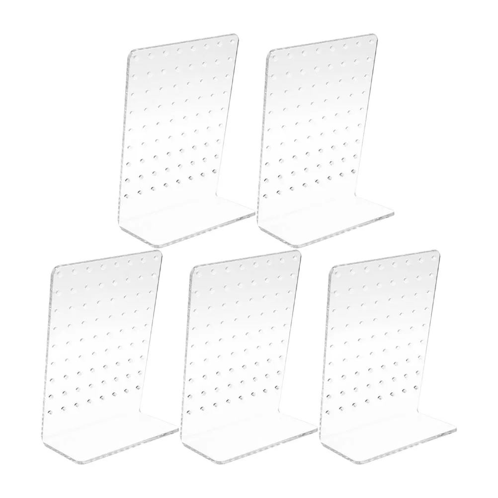 

5 Pcs Earring Display Stand Cute Jewelry Organizer Holders for Studs Clear Storage Rack