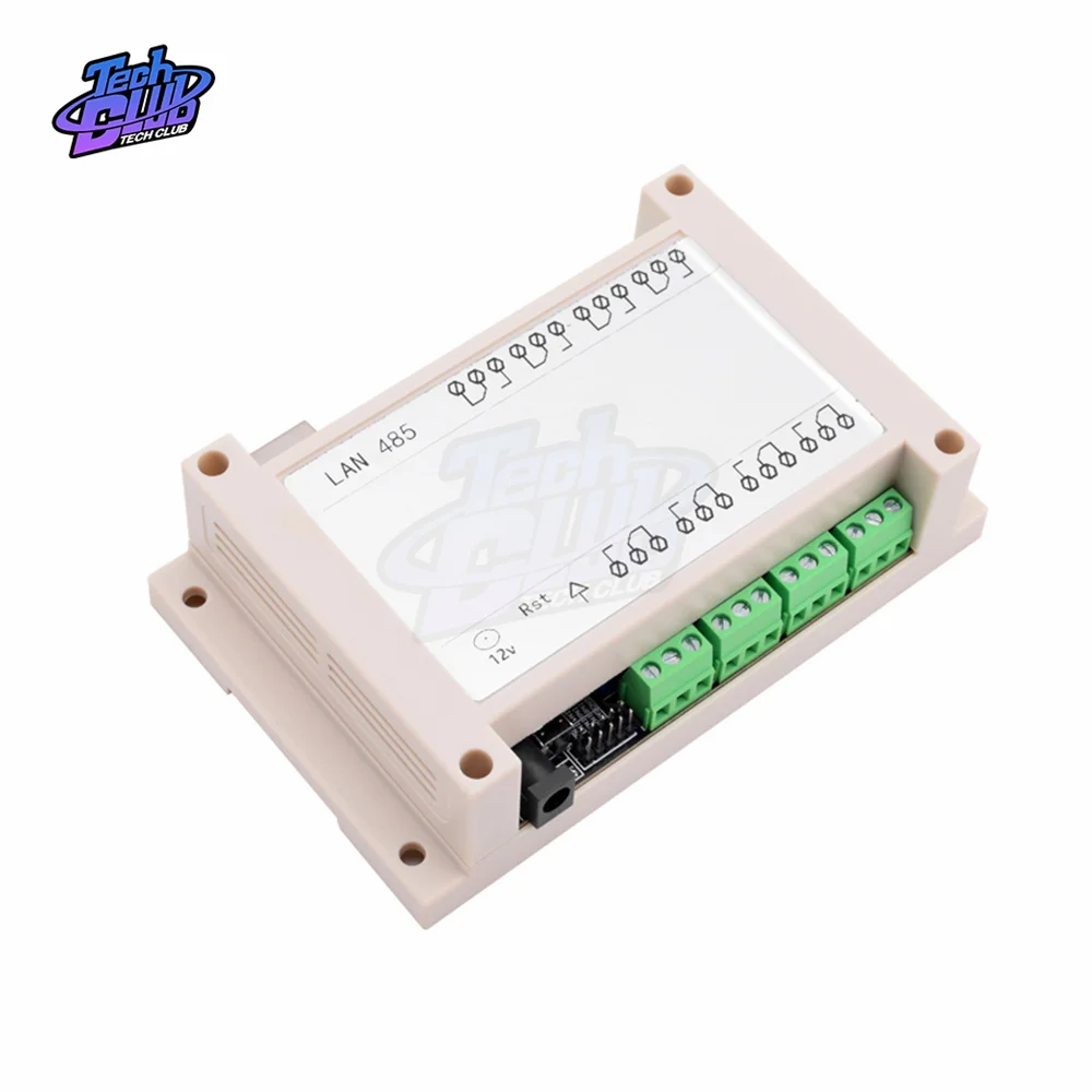 NC-1000 Ethernet RJ45 TCP/IP WEB Remote Control Board with 8 Channel Relay Integrated 250VAC 485 Network Controller Power Supply