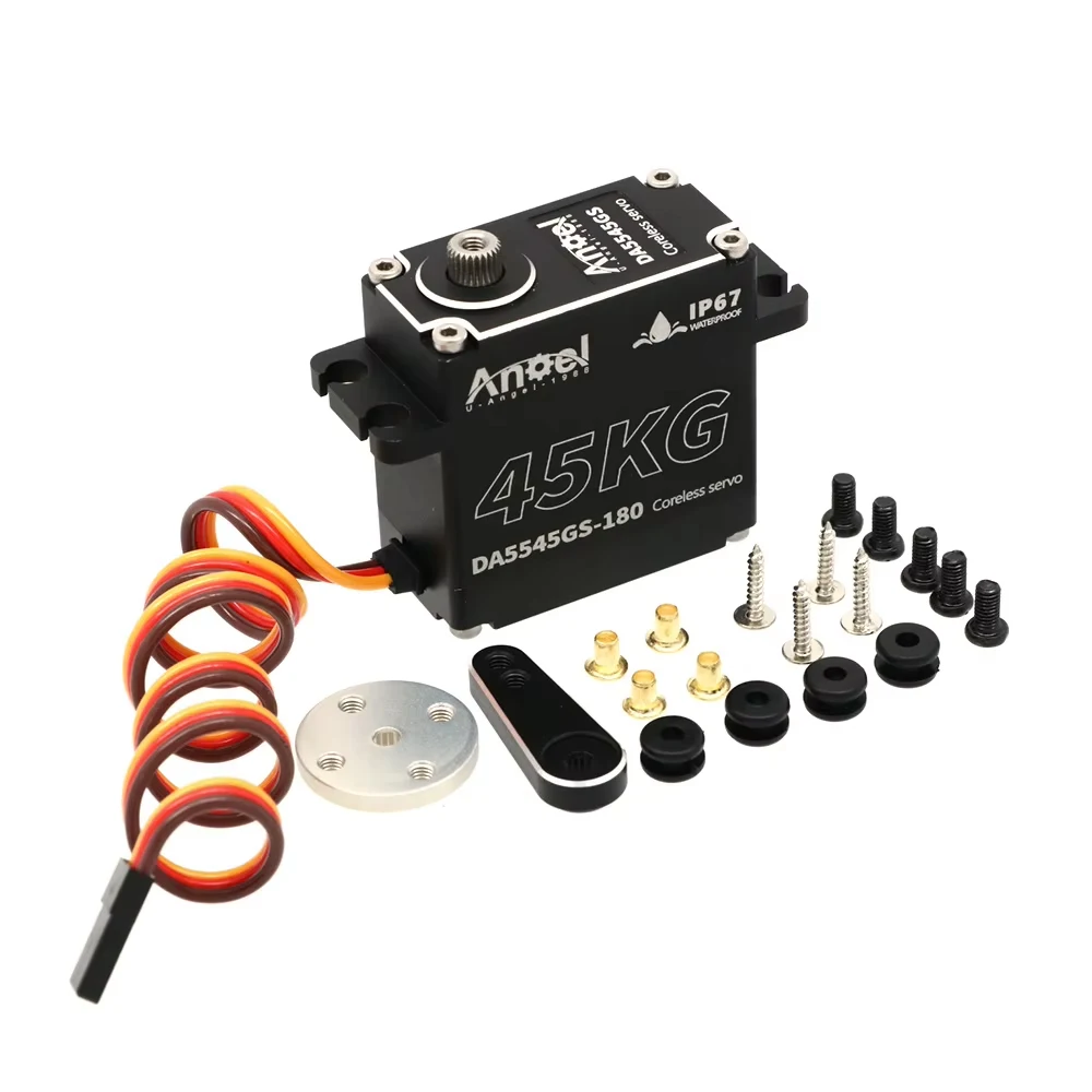 Angel مقاوم للماء DA5535GS 35 كجم/ DA5545GS 45 كجم/ DA5555GS 55 كجم حافظة ألومنيوم رقمية HV Coreless Servo لشاحنة سيارة RC 1/8 1/10