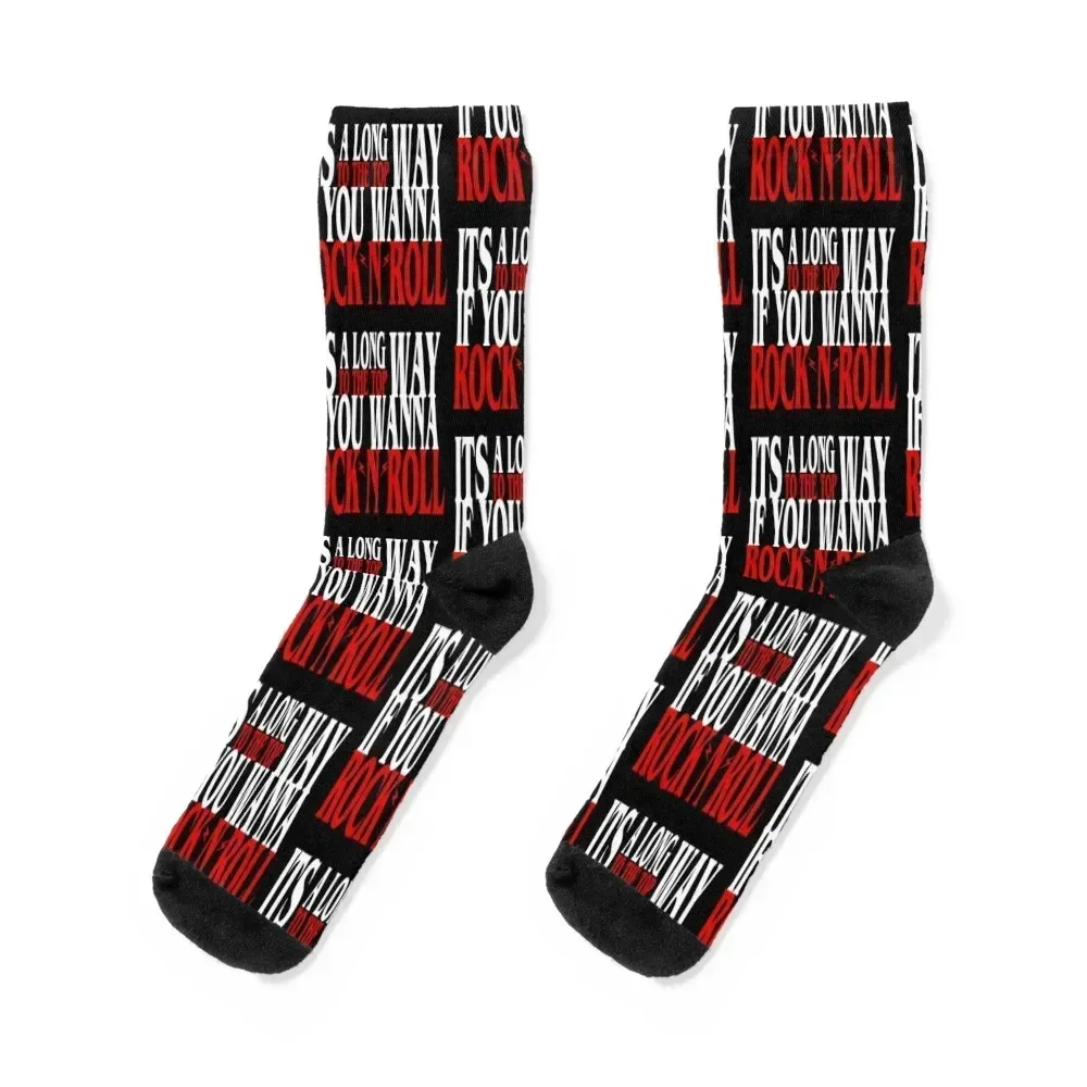 

AC_DC Socks Stockings compression floral christmas gift funny sock Socks Man Women's