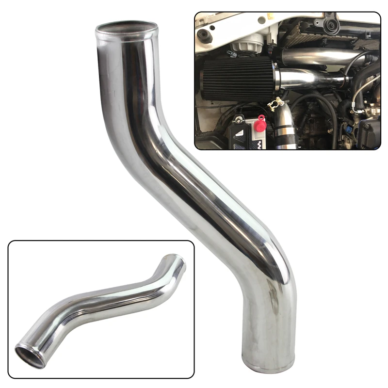 Z / S Shape Intercooler Intake Pipe Aluminum T6063  Piping Tube hose 57-63mm /2.25-2.5