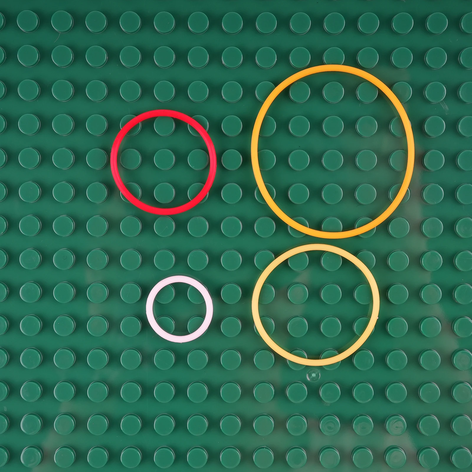 20PCS MOC Rubber Bands 2x2 3x3 4x4 5x5 for Building Blocks Engine Model Pulley Wheels Belt Drive System 85543 85544 85545 85546