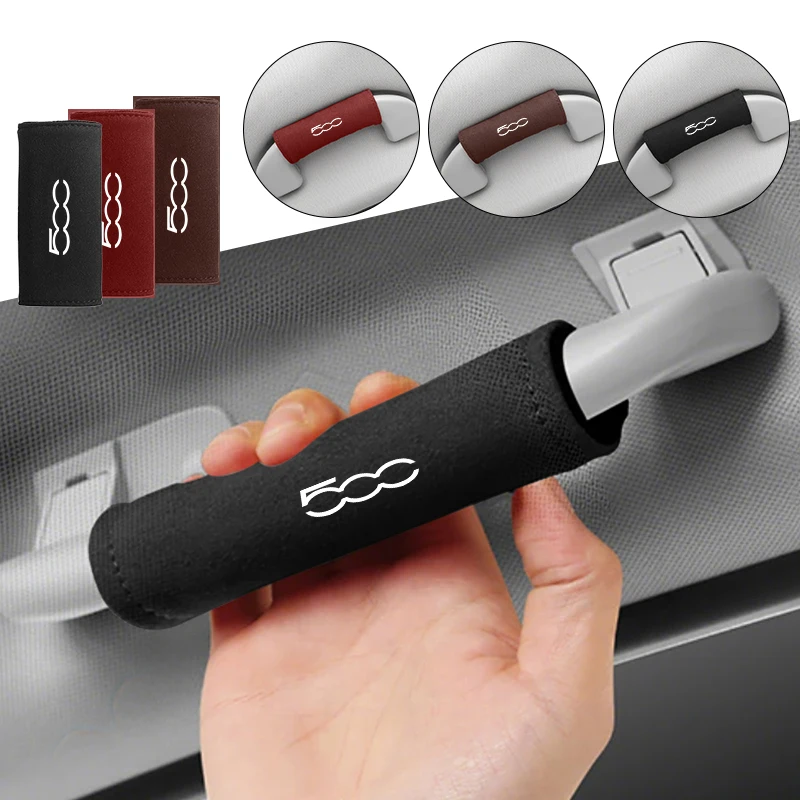 Capa protetora para puxar a mão do carro, acessório para apoio de braço, interior do carro para fiat 500 grande punto tipo stilo uno astra brav