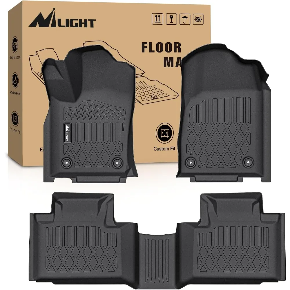 

US TPE Floor Mats for Dodge Durango/Jeep Grand Cherokee 2016 2017 2018 2019 2020 2021 2022 2023,All Weather