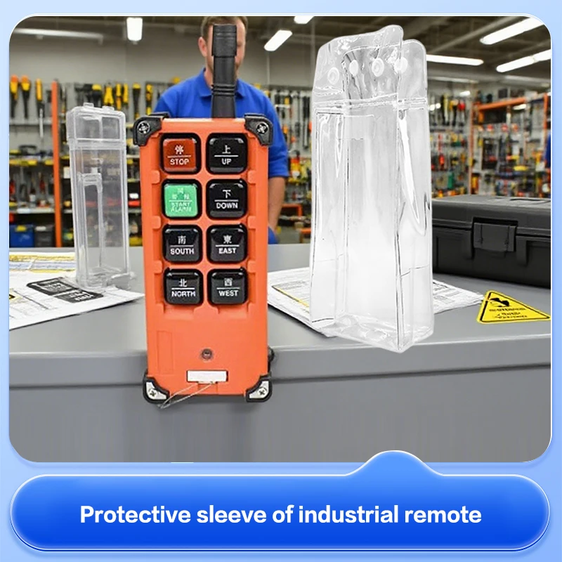 

Защитный чехол для куртки, защитный прозрачный чехол из ПВХ, мешок для пыли для F21-E1B F23, промышленный беспроводной пульт дистанционного управления, пыль