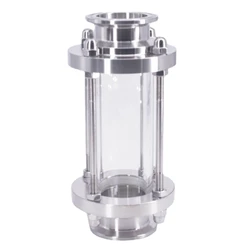 Sanitary Flow Sight Glass, SUS304 316 Stainless Steel Homebrew, Tri Clamp, Diopter 1.5 