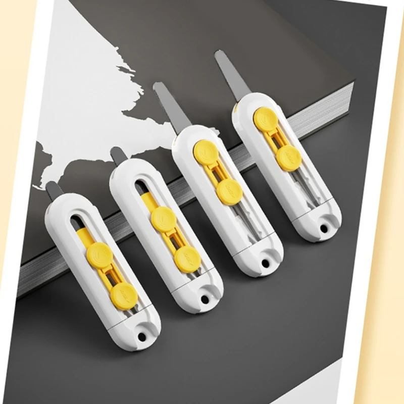 Выдвижной нож для бумаги, магнитный нож для открывания коробок, выдвижной открывалка для картонных коробок, конвертов, бумаги