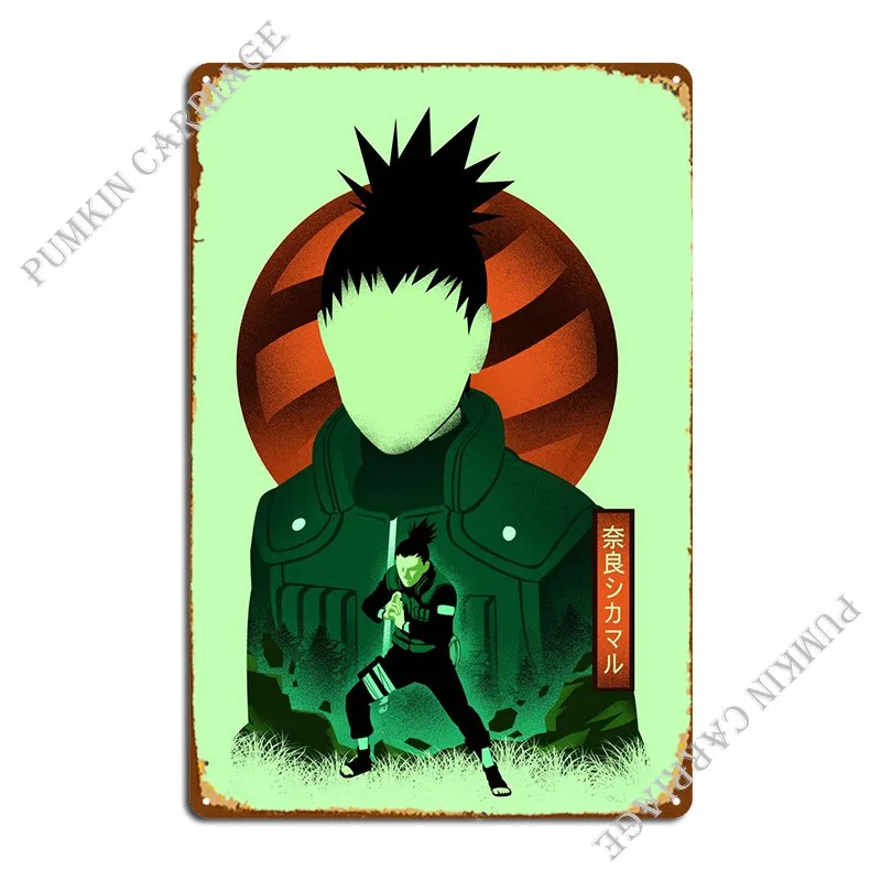 Nara Shikamaru Metal Sign Plaques Club Party Vintage Wall Mural Wall Cave Tin Sign Poster