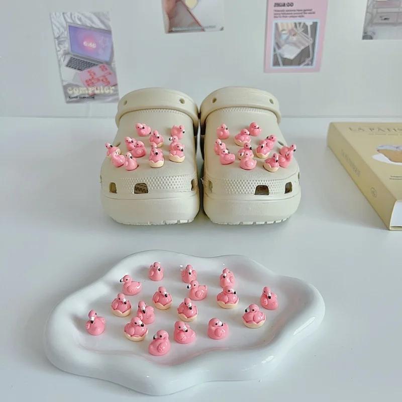 

24PCS JIBBITZ 3D Cute Hole Shoes Accessories For Clogs Summer Beach Sandals Decoration Buckle DIY Resin Birthday Party Gifts