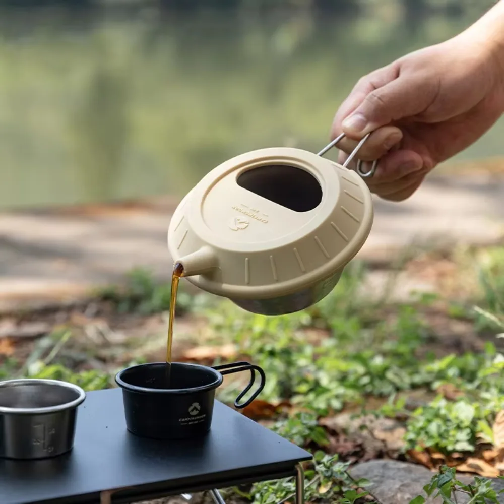 

Food Grade Silicone Camping Coffee Pot Lid Universal Heat Resistant Sierra Cup Lid Leakproof Reusable Pots Cover Outdoor