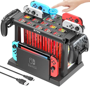 OIVO Voor Schakelaar Joycon Charger Pro Controller Houder Schakelaar Game Opslag Toren Voor Nintendo Switch OLED Opladen Dock Station