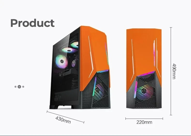 R7-5700X RTX3060-3080 DIY Gaming Desktop PC 16GB RAM 500GB SSD Esports Computer