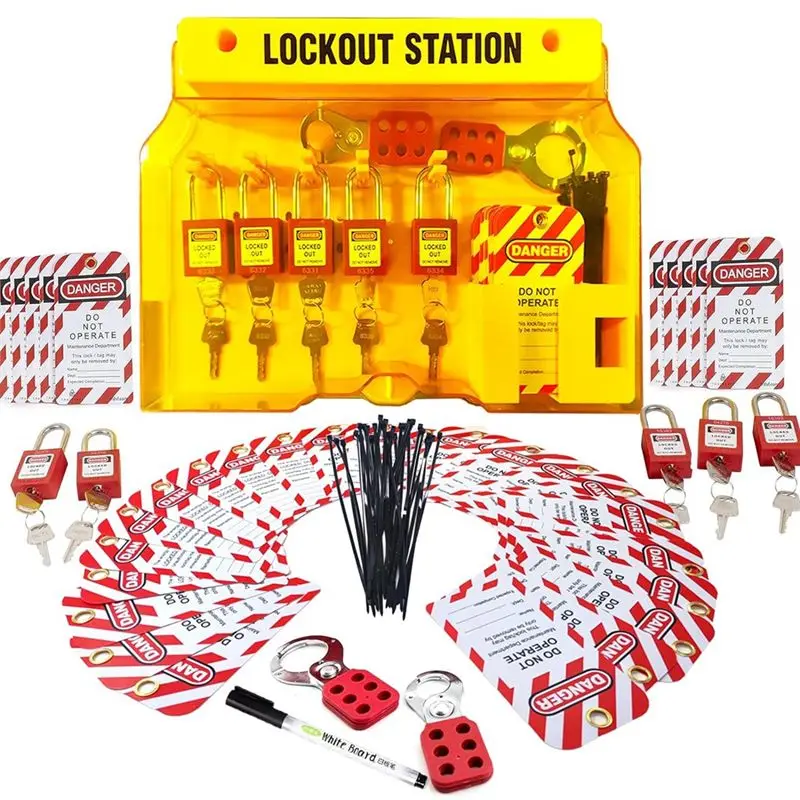 as60-lockout-tagout-station-for-safe-electrical-lockouts2hasps25loto-tagslock-out-tag-out-kit-boardlockout-safety-supply