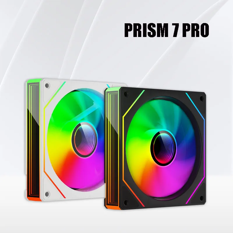 Power Train PRISM 7 PRO Computer Chassis Fan 12cm ARGB 4 Pin PWM Quiet Cooling Fan 12V Large Air Volume 56.8CFM/600-1500RPM image 6