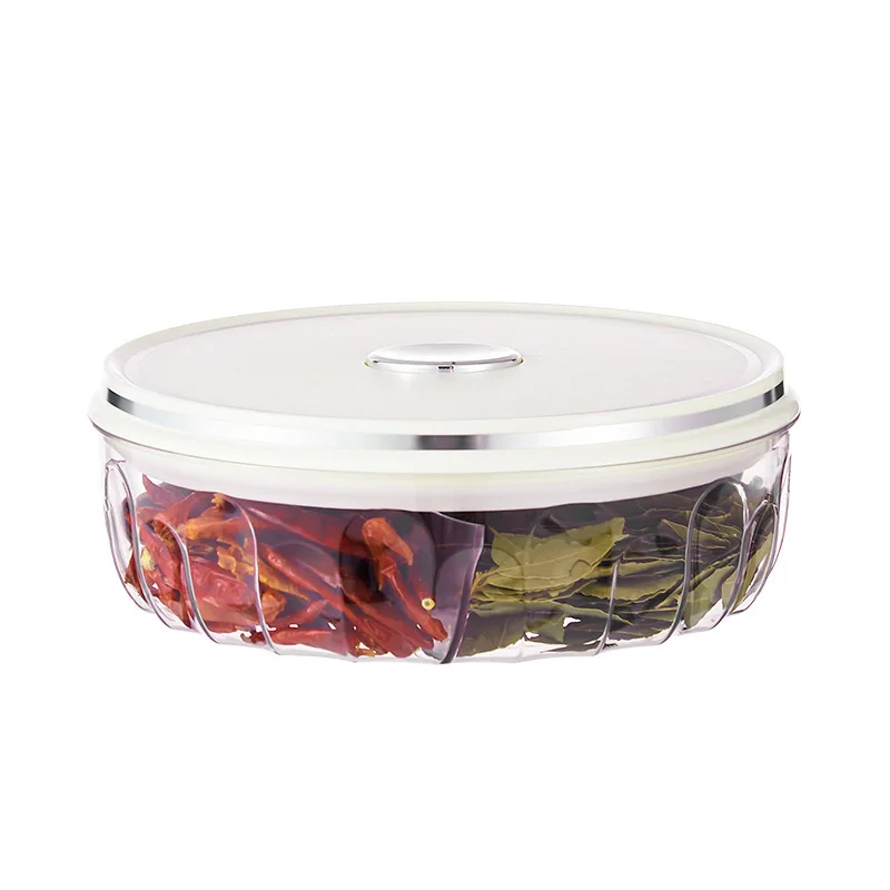 

Household kitchen PET spice packaging storage box, fresh-keeping box, press type moisture-proof sealed seasoning box