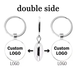 Custom double-sided logo keychain