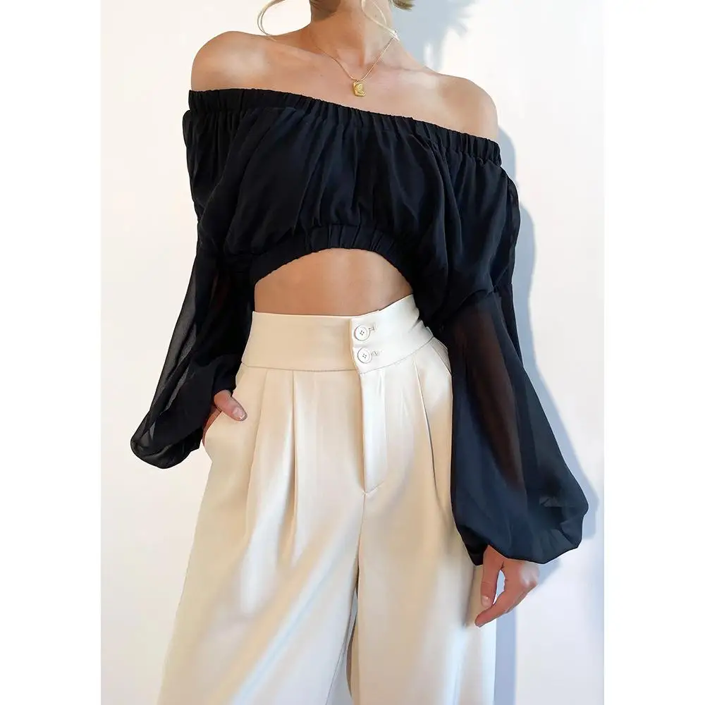

Casual Straight Leg Suit Pants Women's Summer New Versatile Loose Long Pants Drapey Comfortable High Waist PU Material