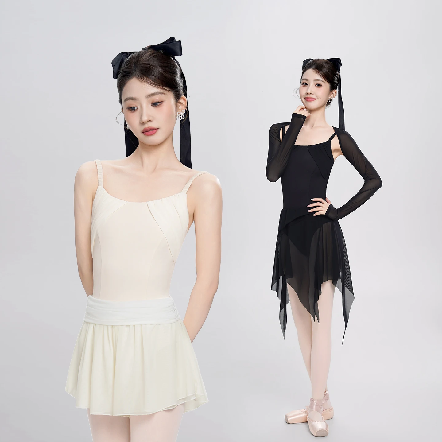 

Женские балетные купальники с бретелями, плиссированные, на тонких бретелях, для танцев, взрослые, нейлоновые, без рукавов, для гимнастики