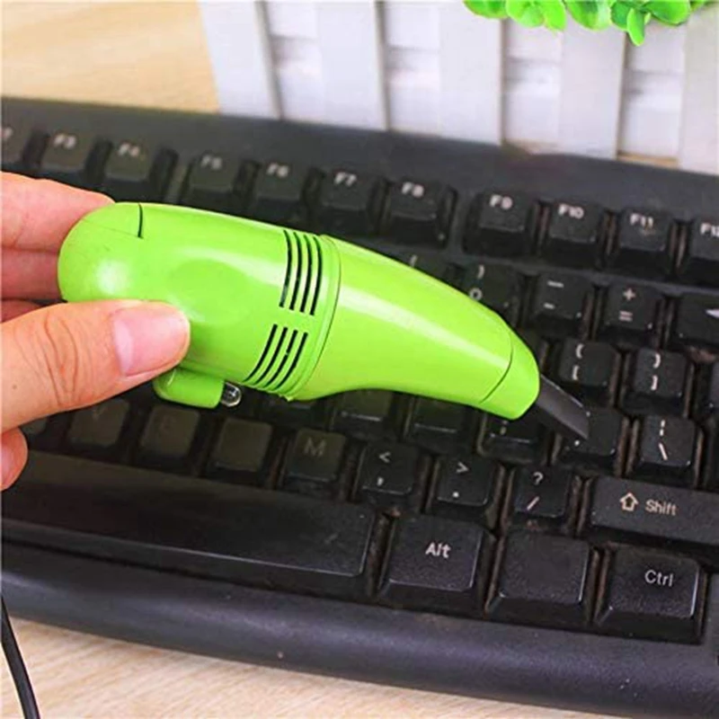 เครื่องดูดฝุ่นคีย์บอร์ดใหม่ เครื่องดูดฝุ่นคีย์บอร์ดขนาดเล็กทรงพลัง USB คีย์บอร์ดไร้สาย Air Duster สีสุ่ม