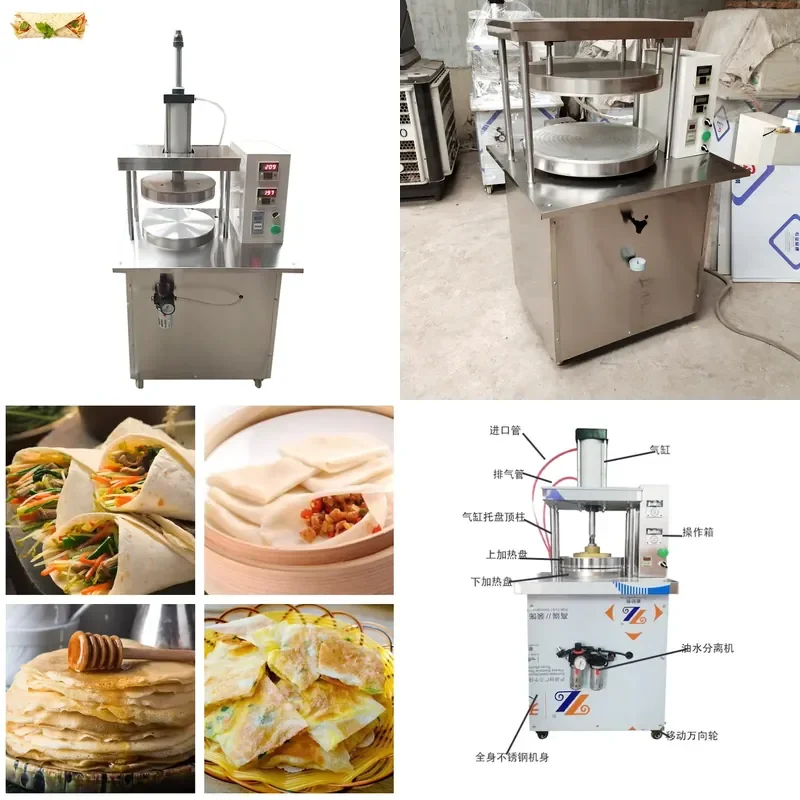 Automatic Tortilla Machine Roti Maker Commercial Pancake Maker Electric Dough Press for Home and Business Use
