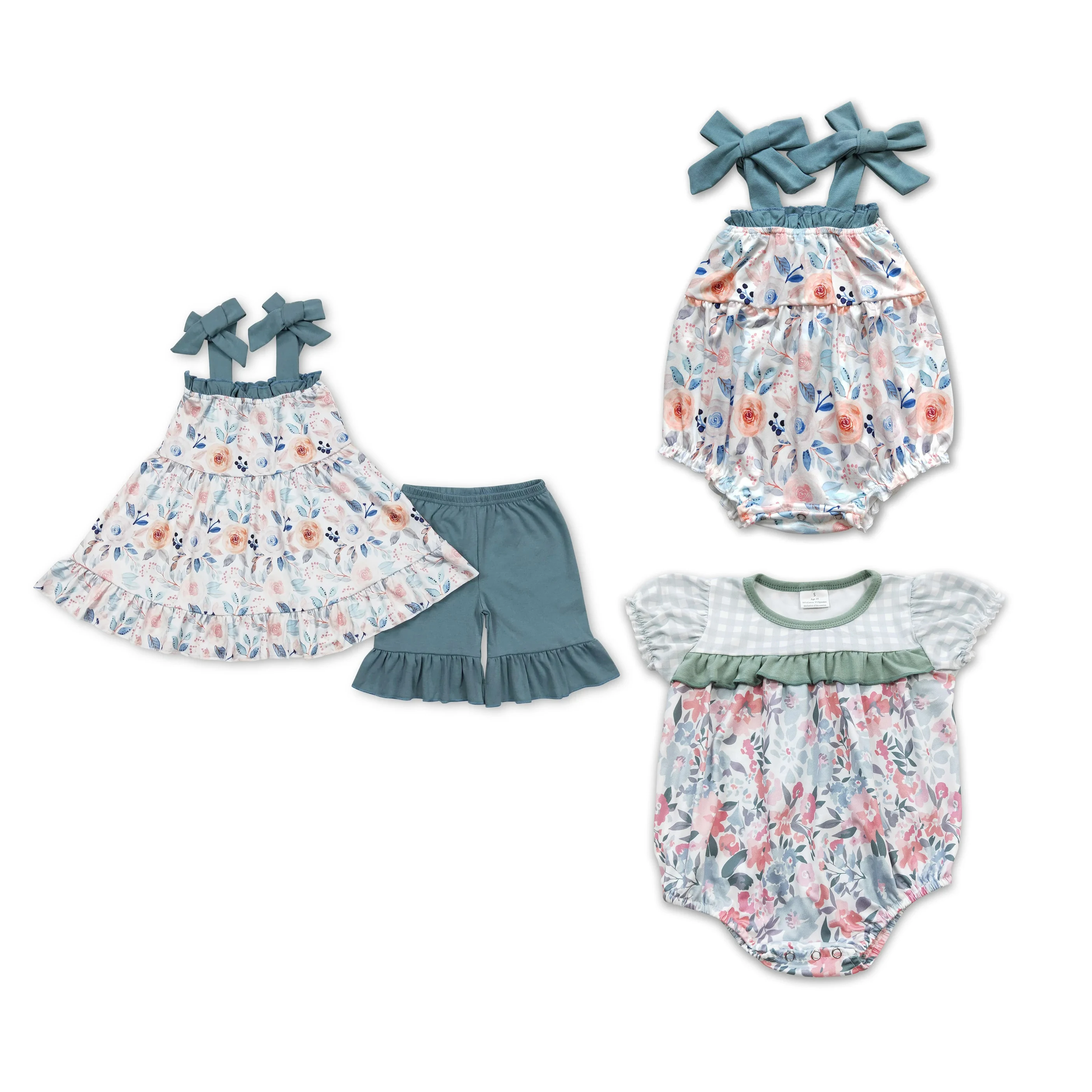 roupas-infantis-para-irmaos-top-de-manga-curta-com-shorts-e-macacao-para-bebes-meninos-roupas-boutique-de-verao