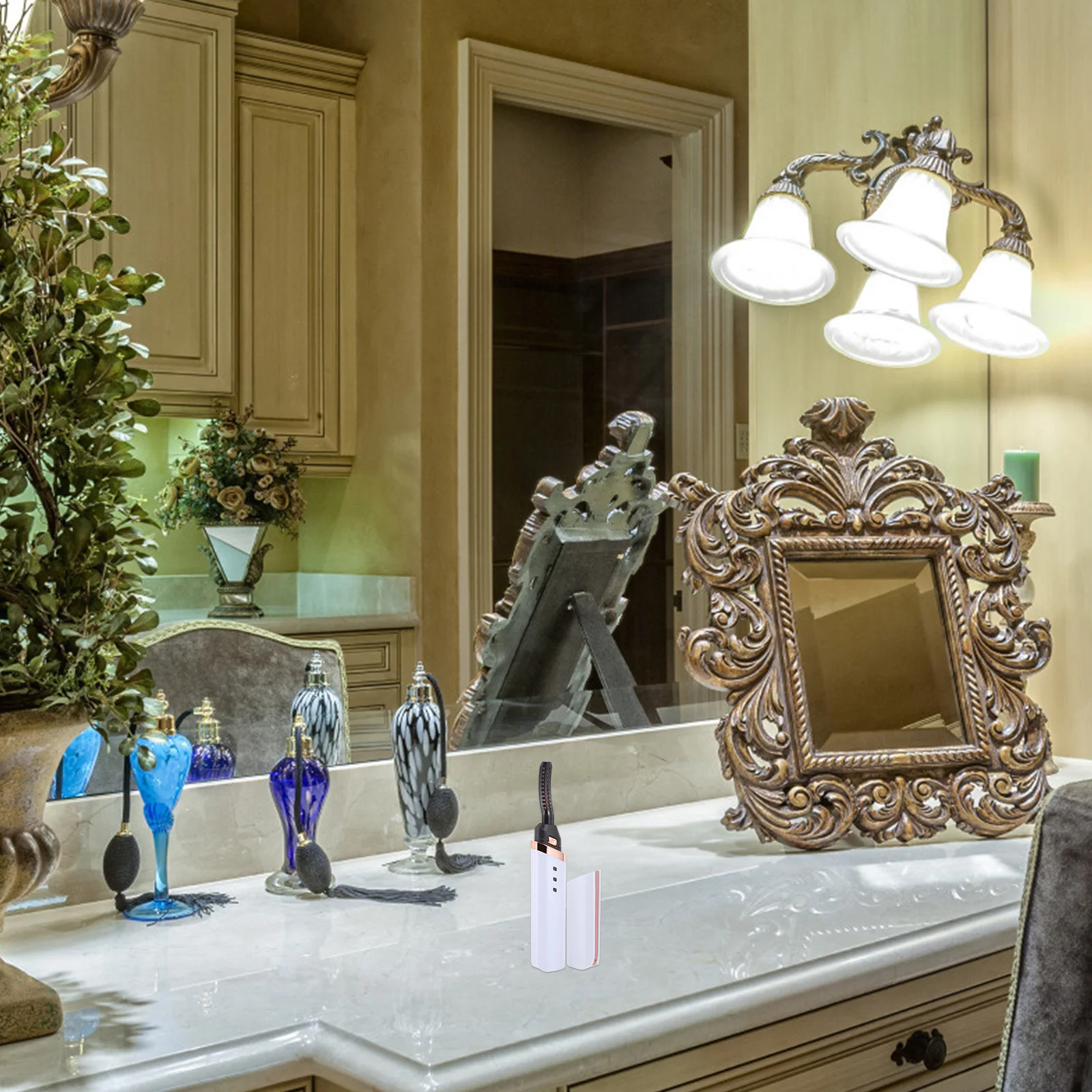 USB Rechargeable Electric Eyelash Curler Heated Three Gear Temperature Control Portable Makeup Tool Electric Eyelash Curler