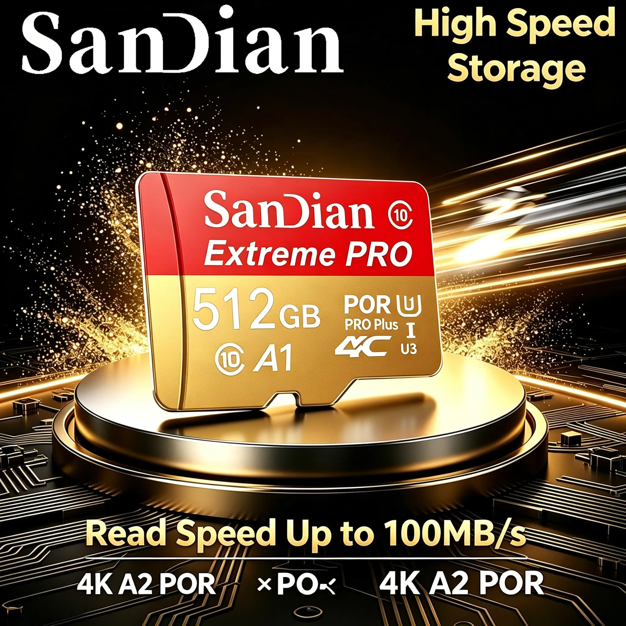 256GB 64GB 512GB Flexible Micro TF SD Card Memory Card SD Cards TF Cards for VR Headset/Mobile/Baby Monitor/Toy/Drone Camera