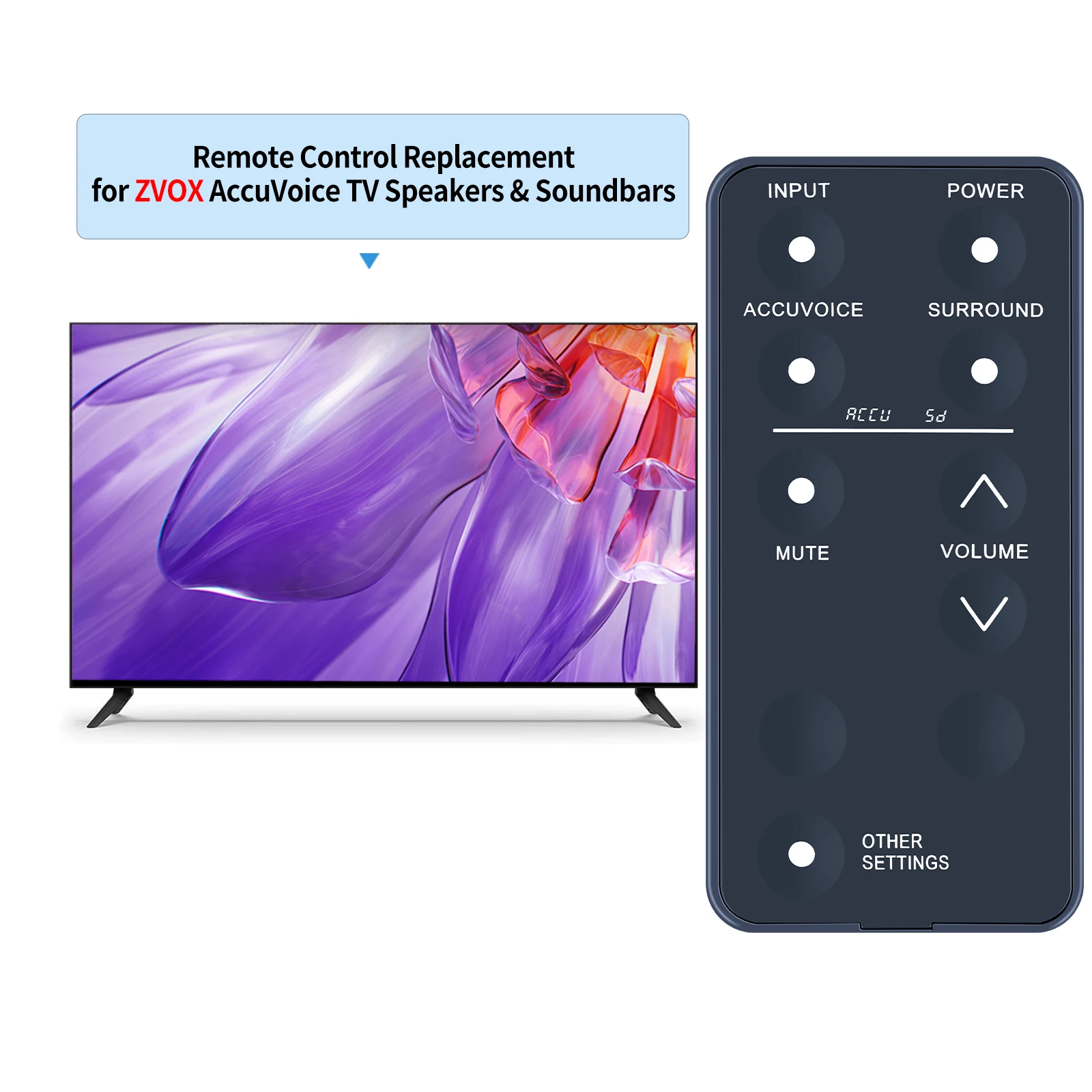 جهاز تحكم عن بعد جديد لمكبر الصوت التلفزيوني ZVOX AccuVoice AV120