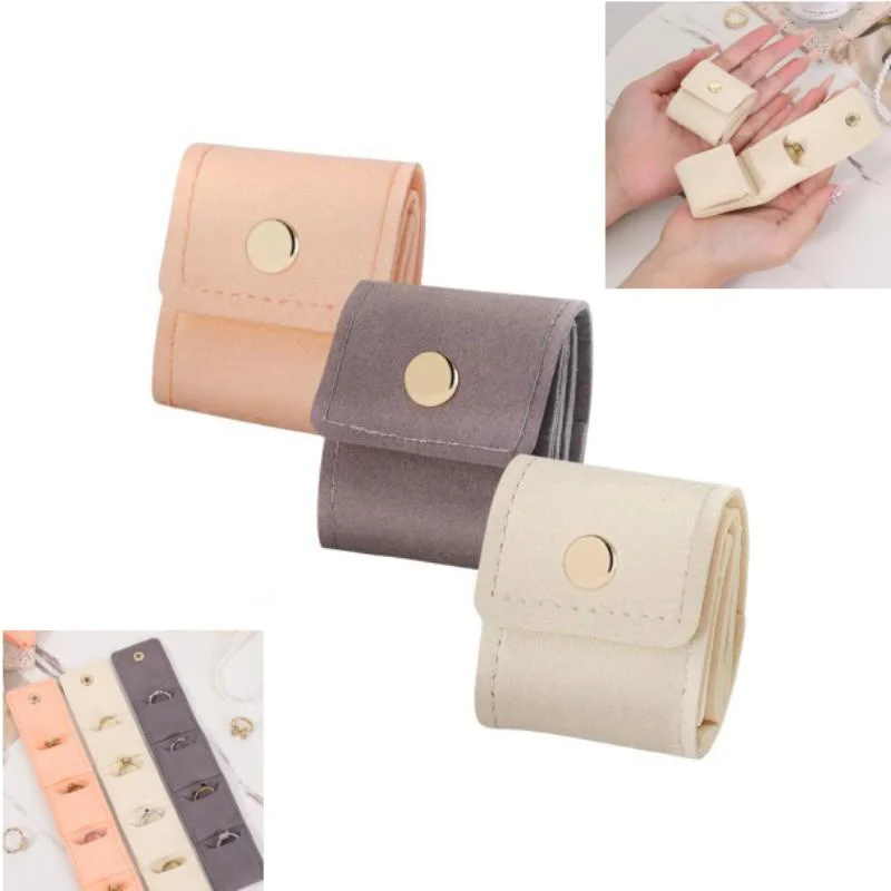 

3PCS Mini Portable Travel Jewelry Storage Bag, Portable Organizer Pouch for Rings Earrings Necklaces Jewelry
