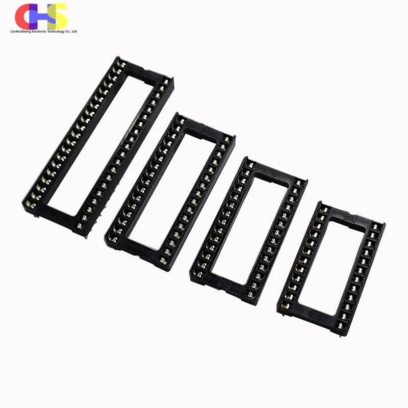 10pcs 2.54mm IC Socket DIP6 DIP8 DIP14 DIP16 DIP18 DIP20 DIP28 DIP40 pins Connector DIP Socket 6 8 14 16 18 20 24 28 32 40 Pin