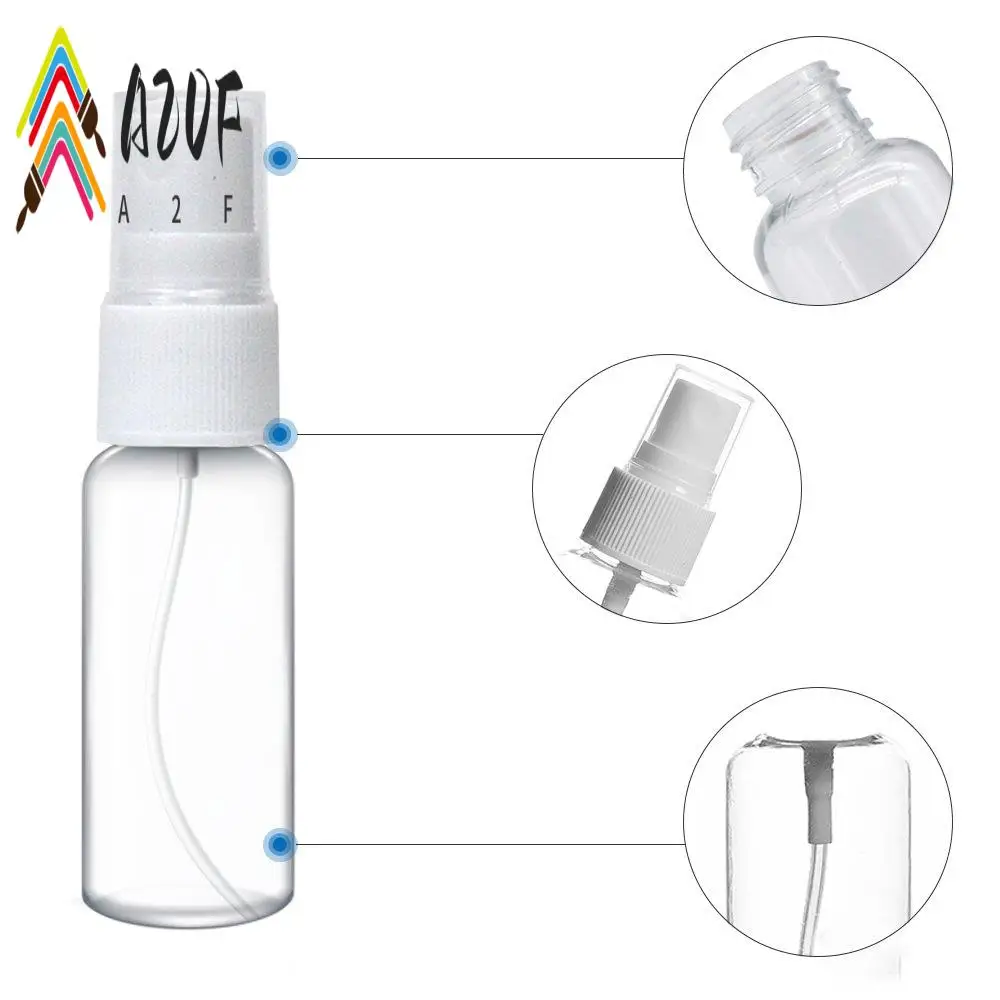 

A20F-20 шт., 10 мл/20 мл, мини-распылитель, пластиковый распылитель, подходит для эфирного масла, макияжа и духов