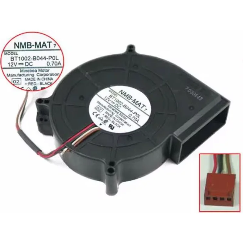 NMB-MAT BT1002-B044-POL 02 Server Cooling Fan DC 12V 0.70A 4-Wire