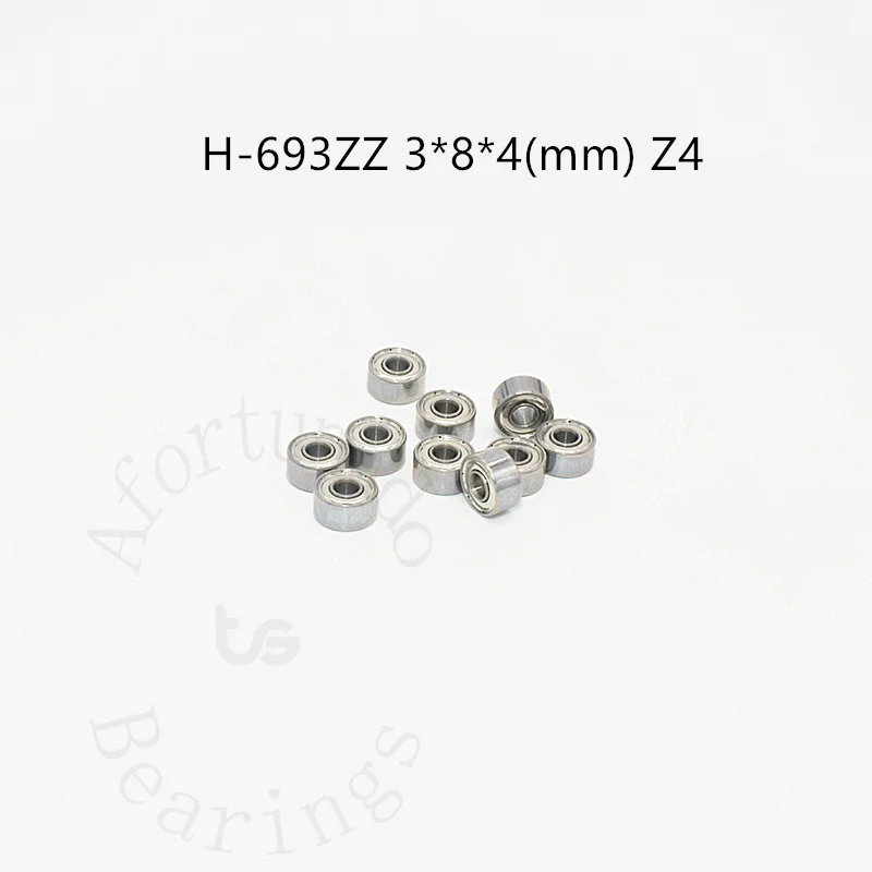 Łożyska H693ZZ 3*8*4(mm) Z4 High Speed (20000 RPM/MIN) 10 sztuk, metalowe, uszczelnione części napędowe