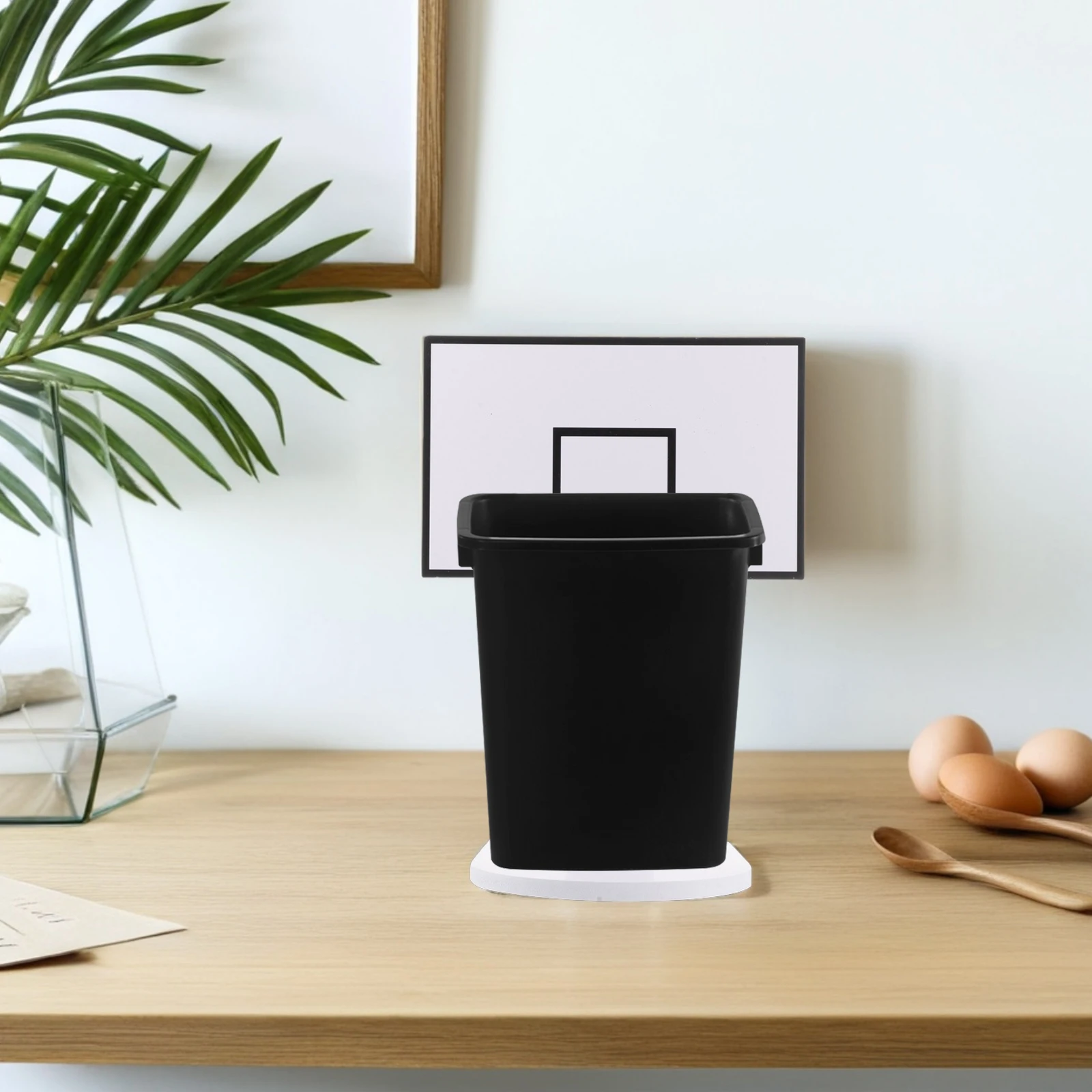 

Creative Mini Basketball Hoop For Floor Mount Indoor Use Includes Backboard Rim Bedroom Office Decor Trash Can Holder