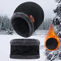 Winter Fleece Scarf Hats Thicken Plush Warm Beanies Wool Knit Caps Men Women Outdoor Cycling Ski Cold Protection Neck Mask Hat - Image 6